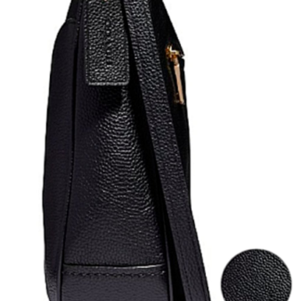 Coach Black Pebbled Leather Crossbody Bag with Gold Hardware - Picture 11 of 15
